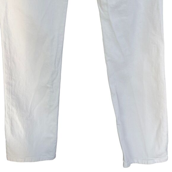 Revice Denim SZ 28 Straight Jeans Hi-Rise Pockets Zip-Fly White Womens - Long - Picture 5 of 9